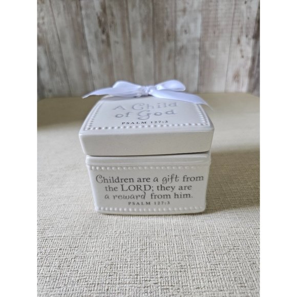 Lighthouse Christian Products Child Of God Trinket Box Psalm 127: 3 3.75" - Picture 1 of 10
